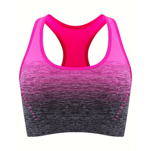 Sujetador Deportivo de Yoga para Mujer de Alta Calidad al por Mayor, sin Costuras, Sublimado, de Spandex y Poliéster, Transpirable, para Fitness - Product Image 1
