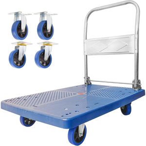Carrito Plegable Extra Grande de Alta Resistencia con Capacidad para 660 Libras y Ruedas Giratorias de 360 Grados - Product Image 1