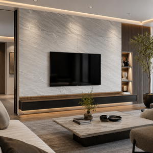 Revêtement mural en pierre naturelle de marbre blanc du Brésil de qualité supérieure, imperméable, durable, 100% écologique - Product Image 1