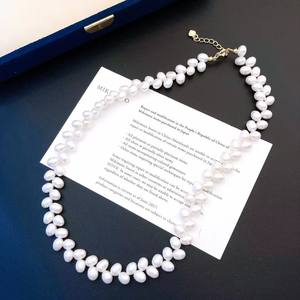 Collier de perles d'eau douce naturelles Zhuji 5-6 mm Chaîne de bijoux réglable Collier de perles d'eau douce - Product Image 3