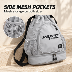 Bolsa de Pádel Personalizada Rexfit Sports, Mochila de Práctica con Bolsillo Frontal y Compartimento Inferior con Cierre para el Cancha - Product Image 6