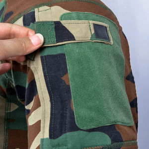 Camiseta Táctica de Entrenamiento para Hombre, Camiseta de Manga Corta de Algodón, Tela de Camuflaje, Entrenamiento al Aire Libre - Product Image 4