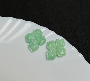 Venta al por Mayor de Gemas Naturales de Aventurina Verde Talladas a Mano en Forma de Flor de Orquídea, Cristales Sueltos para Joyería - Product Image 3
