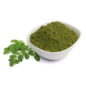 Poudre de feuilles de Moringa biologique de qualité supérieure, 100% pure, qualité alimentaire, superaliment naturel, complément alimentaire vert, emballé sous vide - Product Image 1