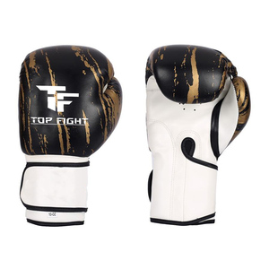 Guantes de Entrenamiento de Boxeo y MMA de Cuero Personalizados OEM Completamente Negros con Cierre de Gancho y Bucle para Muay Thai, Guantes de Boxeo de Cuero PU - Product Image 5