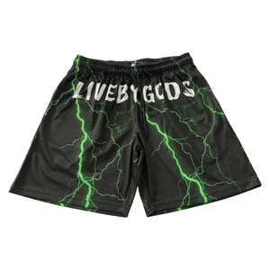 Shorts de basket-ball pour hommes SHY SPORTS personnalisés en maille rétro 100% polyester, 6 pouces, pour la salle de sport, sublimés et brodés sur mesure - Product Image 6