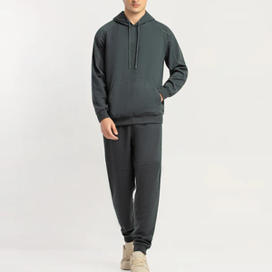 2026 Winter Casual Custom Unisex Activewear <b>Tracksuit</b> Set Premium 100% Cotton Men Joggers Sweat Pants Solid Color Design - Product Image 1