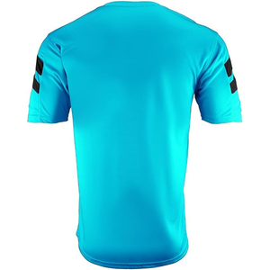 เสื้อยืดเจอร์ซีย์ทรงสปอร์ตสีแดงเลือดหมูสำหรับผู้ชาย แขนสั้น คอวี แขนเสื้อแบบแร็กแลน ถักทอจากผ้าฝ้าย 100% ทรงปกติ แห้งเร็ว มีลาย สามารถสั่งทำสำหรับทีมได้ - Product Image 6