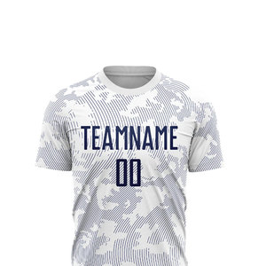 เสื้อฟุตบอลคอวีแขนสั้นแบบแห้งเร็วระบายอากาศได้ดีรุ่นใหม่สั่งทำพิเศษ ชุดยูนิฟอร์มคุณภาพสูง พิมพ์ลายดิจิทัล - Product Image 4