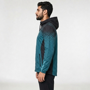 Veste coupe-vent décontractée pour homme, respirante, résistante au vent, hydrofuge, streetwear, OEM, veste légère en polyester - Product Image 4