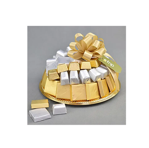 Plateau à chocolats en laiton au design admirable, vente en gros, plateau organisateur moderne de luxe et écologique pour chocolats et bonbons - Product Image 1