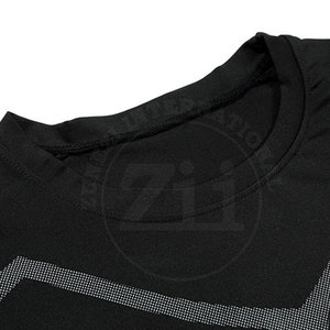 Chemises de compression à manches courtes pour hommes, personnalisables avec logo, respirantes, ajustées, en Spandex/Polyester, grandes tailles, dernier design, vente chaude - Product Image 4