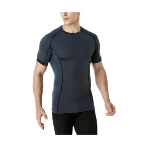 Trivira-camisetas atléticas de poliéster para hombre, camiseta de compresión para correr, ropa interior de manga corta de entrenamiento de secado rápido - Product Image 6