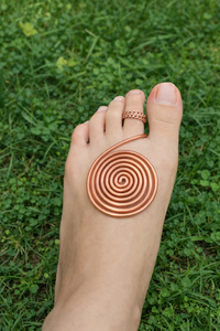 Modern Handmade Convenient Energy Healing Reiki Spiral Chakra Meditation Spiritual Copper Accessory Antique Creations <b>Gift</b> - Product Image 4
