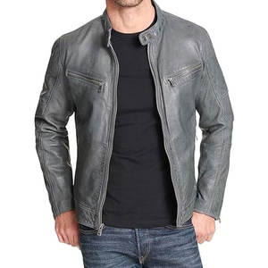 Chaqueta de Cuero PU Negra para Hombre, Estilo Casual, Resistente al Viento, Ecológica, de Alta Calidad, para Invierno, Tallas Grandes, Personalizable, Estilo Urbano - Product Image 2