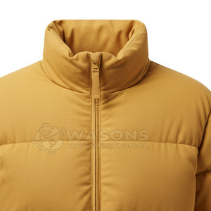Premium Quality Breathable New Arrival Full Zipper Stand Collar Winter Puffer <b>Jacket</b> for Men <b>Slim</b> <b>Fit</b> Private Label - Product Image 2