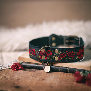 Genuine leather dog collar with <b>braided</b> styling for elegance durability and reliable performance Leather <b>Braided</b> Dogs Collars - Product Image 6