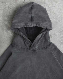 Sudadera con Capucha Vintage Lavada al Ácido 100% Algodón para Hombre y Mujer, Transpirable, Oversize, Estilo Urbano, Hombro Caído, Unisex - Product Image 2