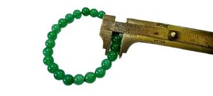 Bracelet en cristal d'aventurine verte, perles rondes de 8 mm, bijoux de mode pour hommes - Product Image 3