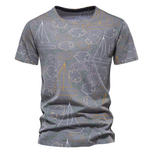 Camisetas de Algodón Estampadas de Verano para Hombre, Camisetas Gráficas Casuales, Cuello Redondo, Manga Corta, de Alta Calidad - Product Image 4