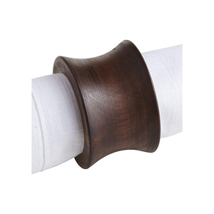 Wholesale Carved Brown Acacia Wood Napkin Rings Eco-Friendly Natural Wood Holders <b>Table</b> Decoration for Party Wooden Napkin Rings - Product Image 5