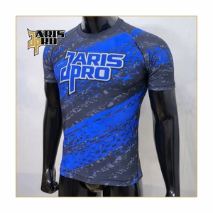 Camiseta de Compresión Sublimada Personalizada para MMA BJJ, Fabricante OEM, Camiseta de Manga Larga - Product Image 1