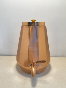 Réservoir de distribution d'eau en cuivre pur facetté de qualité supérieure 8L, Matka géométrique à 12 faces, étanche, en métal, avec robinet, pour camping-car - Product Image 4