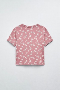 เสื้อครอปผู้หญิงผ้าฝ้ายผสมทรงเข้ารูปสไตล์ลำลองรักษ์โลกสำหรับฤดูร้อน-ผ้าแคนวาสระบายอากาศคุณภาพสูง - Product Image 2