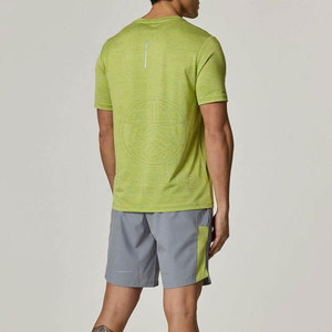 Latest Sports T-<b>Shirt</b> <b>And</b> <b>Shorts</b> <b>Set</b> For Gym Training Lightweight Quick Dry Fitness Wear For <b>Men</b> - Product Image 2