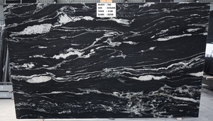 Titanium Black <b>Granite</b> slabs for countertops vanitytops - Product Image 3
