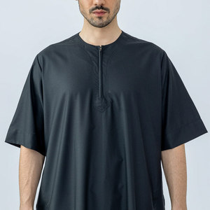 Vêtements musulmans traditionnels pour hommes, thobe brodé, vêtements thobe de couleur unie, jubba, thobe/arabie thobe personnalisé pour hommes - Product Image 5