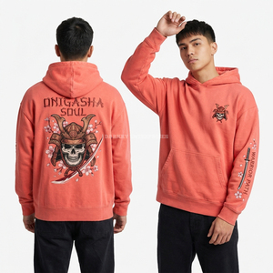 เสื้อฮู้ดดี้ผ้าฝ้าย 350GSM คุณภาพสูง สไตล์สตรีทแวร์ แบบสวมหัว ไม่มีลาย สำหรับผู้ชาย ไซส์ใหญ่ ผลิตจากโรงงาน รับผลิตแบรนด์ส่วนตัว - Product Image 4