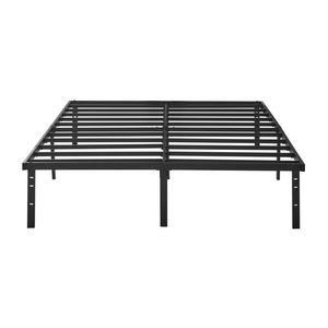 King 14-Inch Heavy Duty Steel Slat Twin XL <b>Platform</b> <b>Bed</b> <b>Frame</b> with Under-<b>Bed</b> Storage No Box Spring Needed Black - Product Image 3