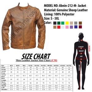 New Fashion Lamb Leather Jacket for Men Pakistan Made Low MOQ Heavyweight Breathable Men's Leather Jackets Wholesale - Product Image 6