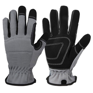 Wholesale Price Custom Logo SBR Padding TPR PU Leather Safety Cuff Anti-vibration Anti-Cut Anti-Heat Durable Mechanic <b>Gloves</b> - Product Image 1