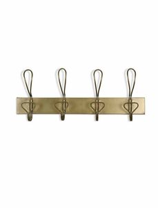 Perchero de Pared de Metal Rústico con 5 Ganchos, Diseño Resistente para Ropa, Ganchos y Rieles de Pared de Latón Antiguo, Decoración del Hogar - Product Image 2