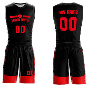 Tenue de basket-ball à séchage rapide, couleur personnalisée, ensemble de maillots de sport d'équipe - Product Image 4