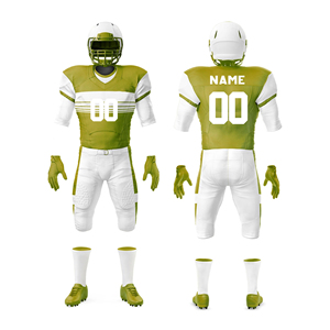 Uniformes y Pantalones de Fútbol Americano Personalizados para Adultos con Manga Corta, Secado Rápido y Estampado Sublimado - Product Image 4