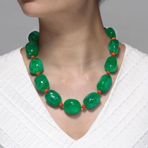 Collar con Aspecto de Gema de Resina, Accesorio Elegante Hecho a Mano, Collar de Resina Epoxi, Colgante Estiloso para Mujer, Collar de Resina de Lujo - Product Image 2