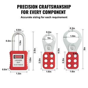 Kit di Bloccaggio e Segnalazione Elettrica 60 Pezzi con Lucchetti, Fascette in Nylon e Kit di Espansione per Attrezzature di Supporto per Camere Bianche - Product Image 4