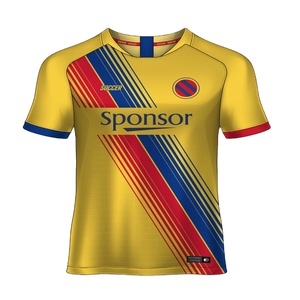 ชุดฟุตบอลแบบกำหนดเองสำหรับทุกเพศจากซัพพลายเออร์บังกลาเทศ ชุดฟุตบอลพิมพ์ลายตามฤดูกาล ชุดฟุตบอลสำหรับผู้ใหญ่ ผลิตจากโพลีเอสเตอร์ 100% ระบายอากาศได้ดี - Product Image 4