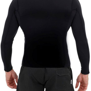 <b>Men</b> Polyester UPF50+ Rash Guard Sleeveless Turtleneck <b>Compression</b> <b>Shirt</b> 120g Black - Product Image 6