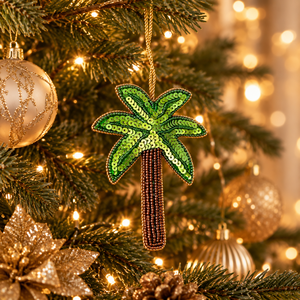 Stonecraft International Ethnic Handmade Zari <b>Tree</b>-Shaped Modern Hanging Ornament Beads Embroidery High Quality for Return Gifts - Product Image 3