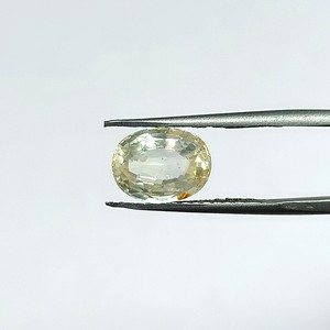 Zafiro amarillo ovalado natural de 3,74 quilates de Sri Lanka, piedras preciosas sueltas para la fabricación de joyas y anillos YSON-30 - Product Image 1