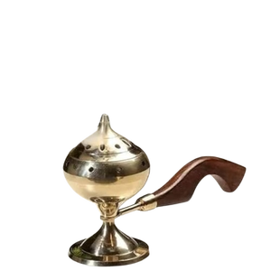 Support à encens en métal noir mat pour bâtonnets d'encens en bois de santal indien, minimaliste, 100% naturel, thérapeutique, brûleur d'encens toutes saisons avec cendrier - Product Image 2