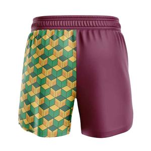 Shorts de boxe décontractés pour hommes, respirants, à séchage rapide, extensibles, avec logo personnalisé sur le devant, 100 % polyester, pour les arts martiaux. - Product Image 1