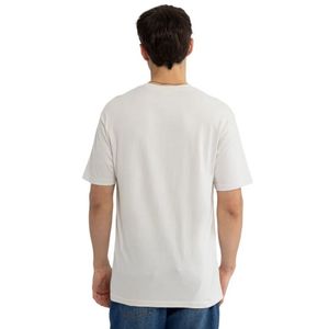 <b>White</b> Mens Plain Crew Neck Short Sleeve T Shirt Soft Cotton Casual Oversized Tee Breathable Summer Streetwear Custom Wholesale - Product Image 2