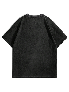 Maillot de sport décontracté uni pour homme, coupe oversize à épaules tombantes, en tissu épais, style streetwear, personnalisable, fournisseur d'usine - Product Image 5