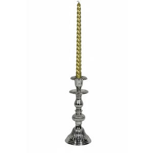 Ensemble de 2 chandeliers en laiton antique, élégants supports à bougies en métal doré, parfaits pour la décoration intérieure et les tables de fête - Product Image 5