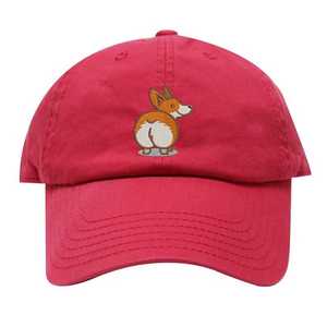 Casquettes de baseball non structurées pour sports de plein air, style 'Dad Hat', motif 'Corgi Butt' 210510-10, OEM Vietnam, pour le golf, modèle 'Dobbey Common' à 6 panneaux - Product Image 5